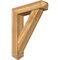 Ekena Millwork Traditional Arts and Crafts Rough Sawn Bracket w/ Offset Brace, Western Red Cedar, 8"W x 34"D x 42"H BKT0806X34X42TRA03RWR - alternate 1